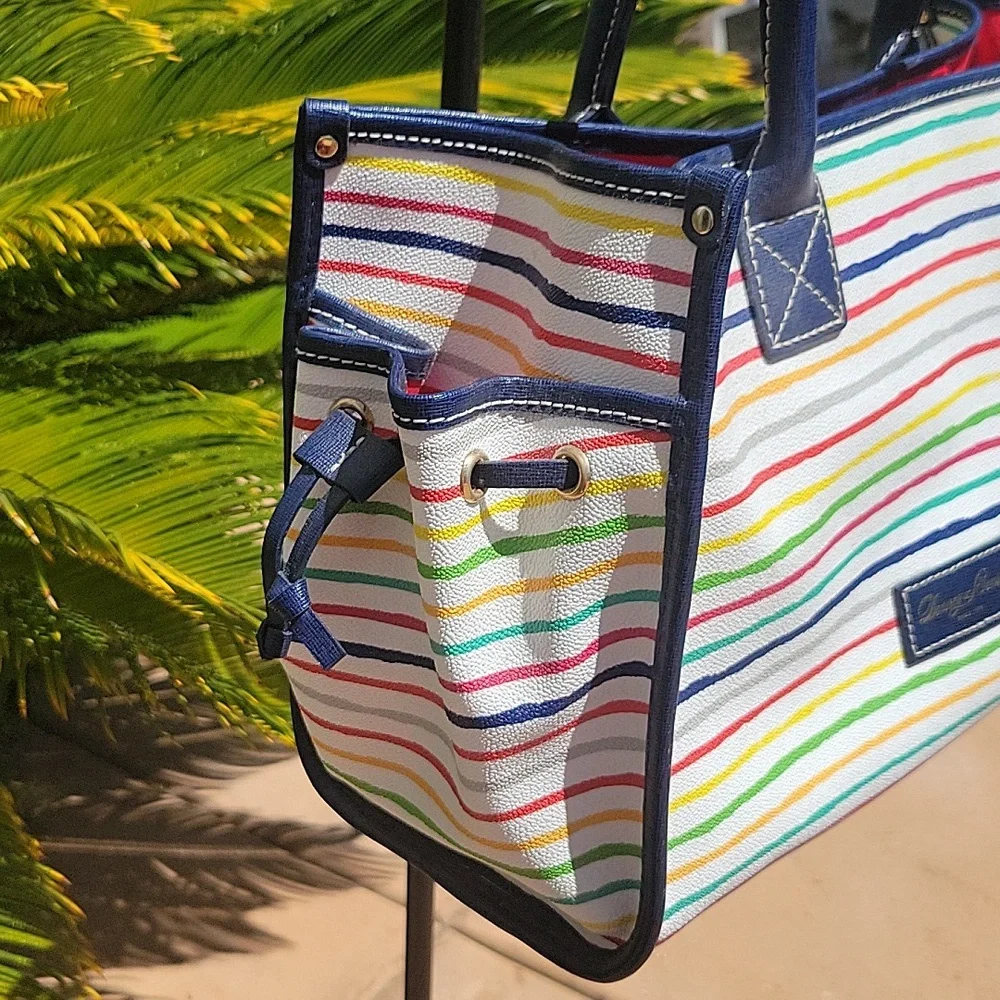 DOONEY & BOURKE Multi-Color Striped Small Tote